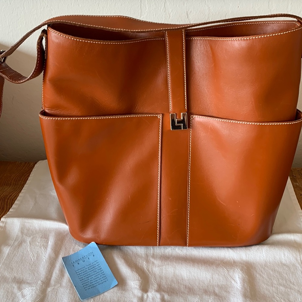 Lambertson Truex Brown Leather Tote